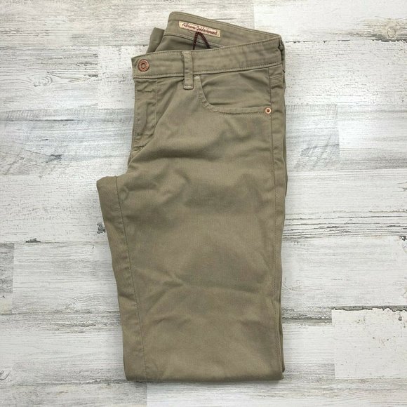 AG Adriano Goldschmied The Dietrich Khaki Jeans Lo - Picture 2 of 8